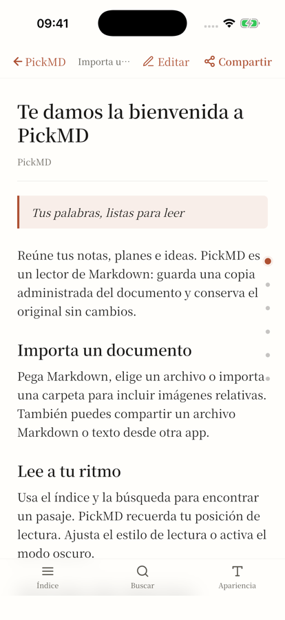 PickMD · Lectura